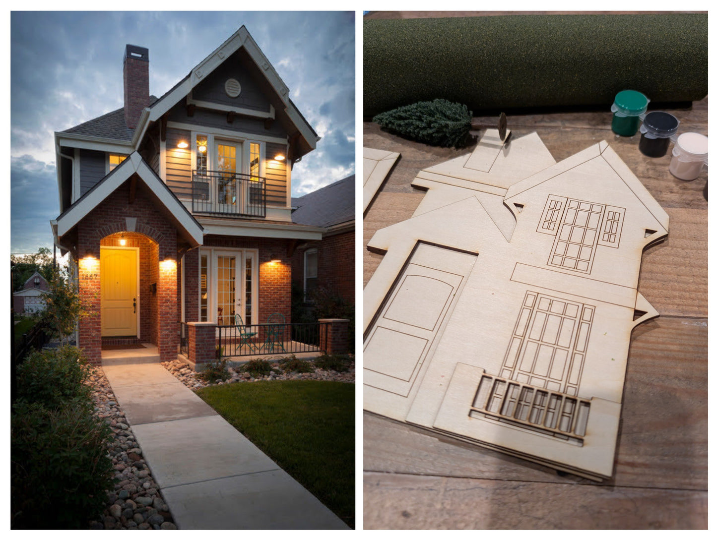 A custom Fairy Door inspired by your home
